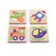 Viga Detské drevené magnetické puzzle Viga