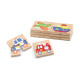 Viga Detské drevené magnetické puzzle Viga
