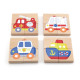 Viga Detské drevené magnetické puzzle Viga