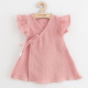 NEW BABY Letné dojčenské mušelínové šaty New Baby Soft dress ružová