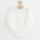 NEW BABY Dojčenské mušelínové body s bočným zaviazovaním New Baby Soft dress béžová