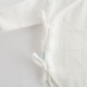 NEW BABY Dojčenské mušelínové body s bočným zaviazovaním New Baby Soft dress béžová