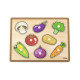 Viga Drevené vkladacie puzzle zelenina Viga