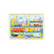 Viga Drevené puzzle 48 dielikov Viga Doprava