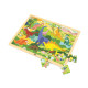 Viga Drevené puzzle 48 dielikov Viga Dinosauri