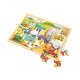 Viga Drevené puzzle 48 dielikov Viga Stavebné stroje