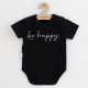 NEW BABY Dojčenské bavlnené body s krátkym rukávom New Baby Be Happy