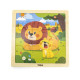 Viga Drevené puzzle pre najmenších Viga 9 ks Lion