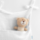 NEW BABY Mušelínový organizer na postieľku New Baby bialý