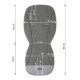 WOMAR Podložka do kočiara Zaffiro organic grey 85 cm
