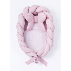 BELISIMA Pletené hniezdočko pre bábätko Velvet Belisima pink