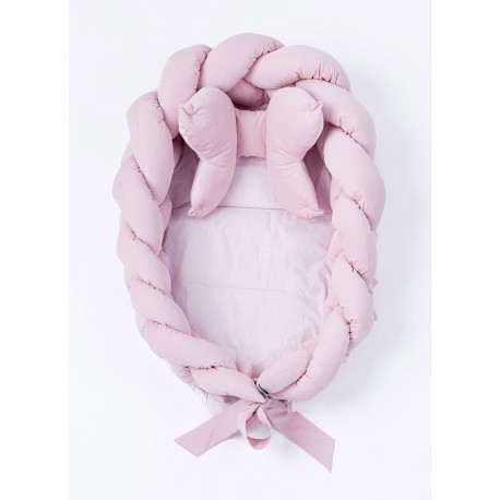 BELISIMA Pletené hniezdočko pre bábätko Velvet Belisima pink