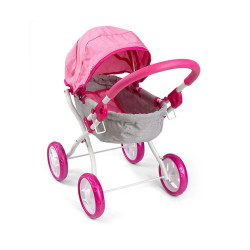 MILLY MALLY Detský kočík pre bábiky Milly Mally Dori Prestige Pink