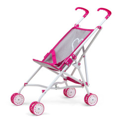 MILLY MALLY Detský golfový kočík pre bábiky Milly Mally Julia Prestige Pink