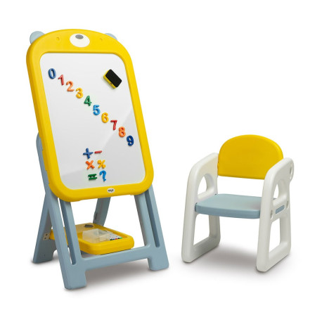 TOYZ Detská tabuľa so stoličkou TED Toyz yellow