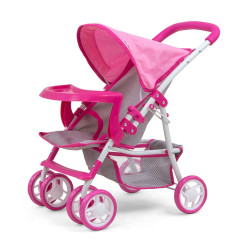 MILLY MALLY Detský športový kočík pre bábiky Milly Mally Kate Prestige Pink