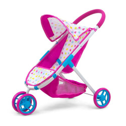 MILLY MALLY Detský golfový kočík pre bábiky Milly Mally Susie Candy