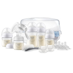 AVENT Súprava na dojčenie Avent Natural Response s ručnou odsávačkou mlieka a sterilizátorom