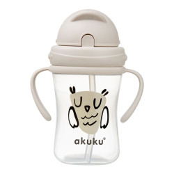AKUKU Fľaška so slamkou Akuku 300 ml Sova