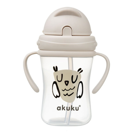 AKUKU Fľaška so slamkou Akuku 300 ml Sova