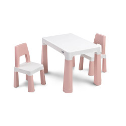 TOYZ Súprava detského stola a 2 kresiel Toyz MONTI pink