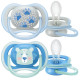 AVENT Dojčenský cumlík Ultra air Pastel  Avent 6- 18 mesiacov - 2 ks chlapec