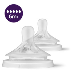 AVENT Náhradný cumlík Avent Natural Response 5  6 + - 2 ks