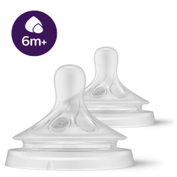 AVENT Náhradný cumlík Avent Natural Response 6 na kašu 6 + - 2 ks