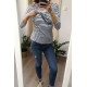 milk & love Tehotenské a dojčiace tričko Milk Shirt milk & love bielo modré pásiky