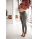 milk & love Tehotenské legíny s vysokým pásom milk & love sivá melanž