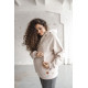 milk & love Tehotenská a dojčiaca mikina Motherhood oversize milk & love béžová