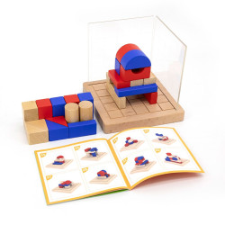 Viga Drevená hra Viga Stavebné bloky 3D