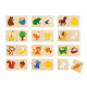 Viga Drevené puzzle Viga Kŕmenie zvierat