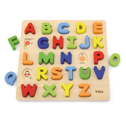 Viga Detské vkladacie puzzle  Viga  Abeceda