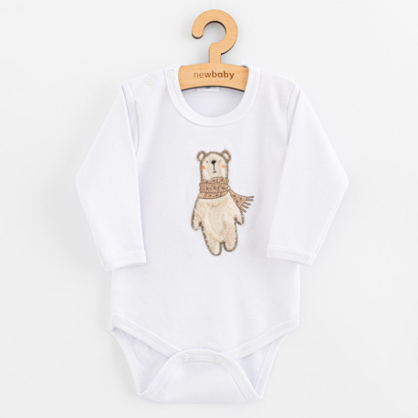 NEW BABY Dojčenské body s dlhým rukávom New Baby Polar Bear