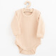 NEW BABY Body s dlhým rukávom New Baby Practical béžová