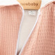 NEW BABY Dojčenský mušelínový overal s kapucňou New Baby Comfort clothes ružová