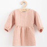 NEW BABY Dojčenské mušelínové šaty New Baby Comfort clothes ružová