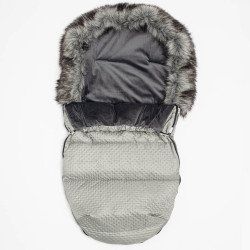 NEW BABY Zimný fusak New Baby Lux Fleece grey