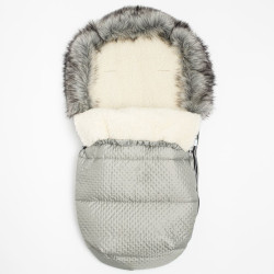 NEW BABY Zimný fusak New Baby Lux Wool grey