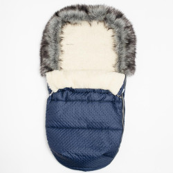 NEW BABY Zimný fusak New Baby Lux Wool blue