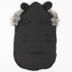 NEW BABY Luxusný zimný fusak s kapucňou s uškami New Baby Alex Fleece black
