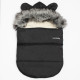 NEW BABY Luxusný zimný fusak s kapucňou s uškami New Baby Alex Wool black