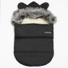 NEW BABY Luxusný zimný fusak s kapucňou s uškami New Baby Alex Wool black
