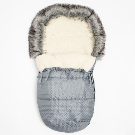 NEW BABY Zimný fusak New Baby Lux Wool graphite