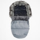 NEW BABY Zimný fusak New Baby Lux Fleece graphite