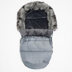 NEW BABY Zimný fusak New Baby Lux Fleece graphite