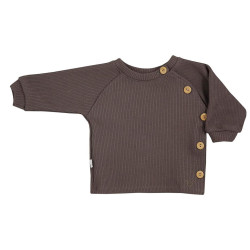 KOALA Dojčenské tričko s dlhým rukávom Koala Pure brown