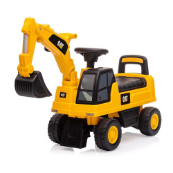 MILLY MALLY Detské odrážadlo rýpadlo so zvukom CAT Excavator Milly Mally žlté