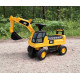 MILLY MALLY Detské odrážadlo rýpadlo so zvukom CAT Excavator Milly Mally žlté